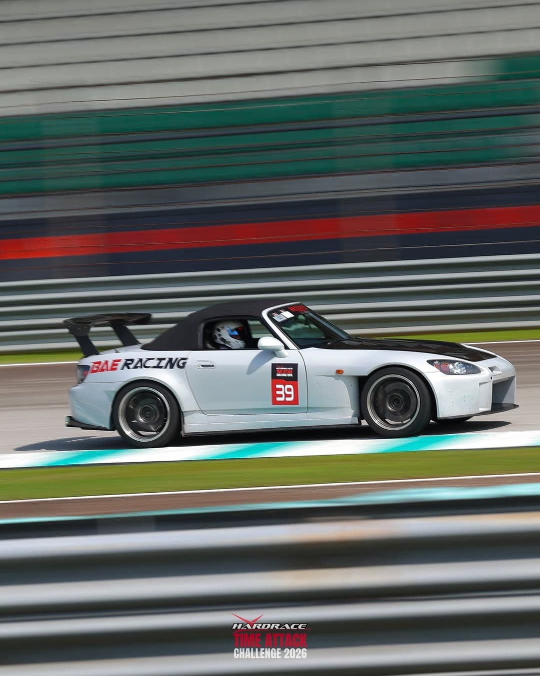 Redline S2000 at speed at Sepang