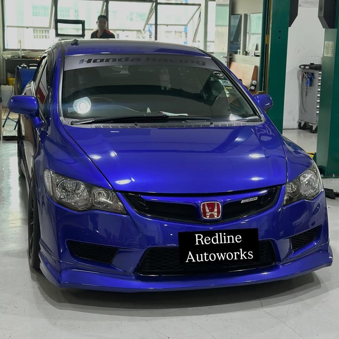 Blue Honda Civic