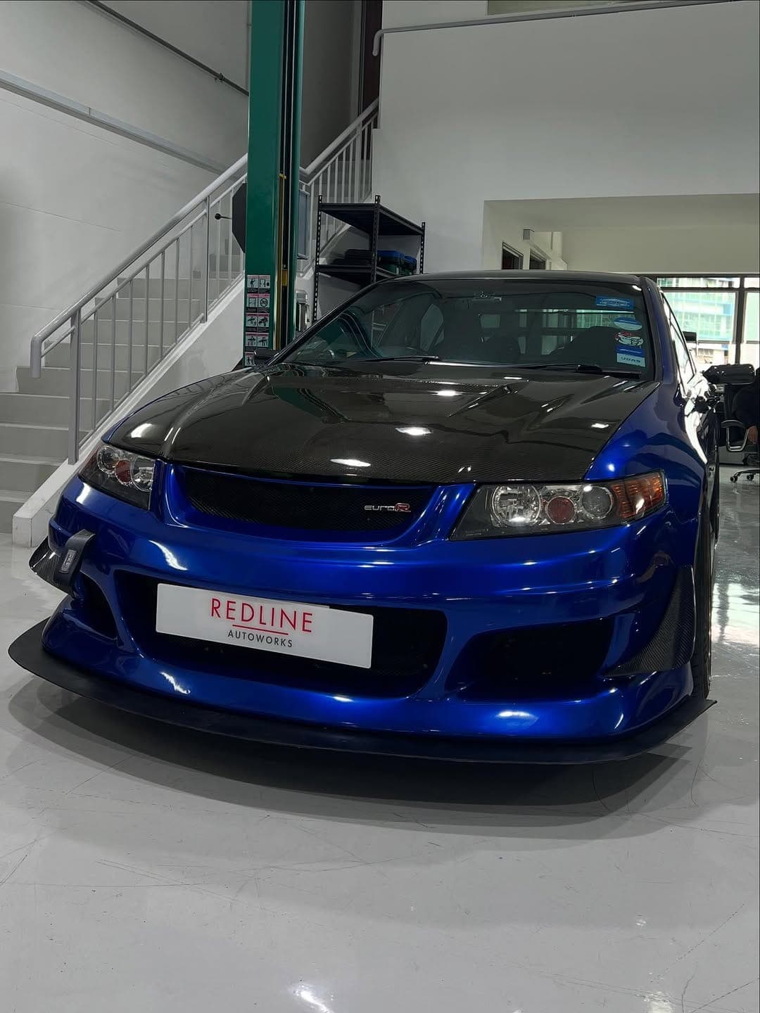 Blue Honda Integra DC5