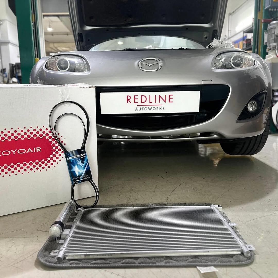 Mazda MX-5 with new radiator